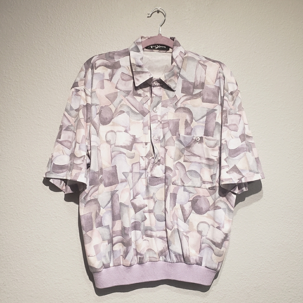 Vintage Geometric Button Down by Alan Stuart